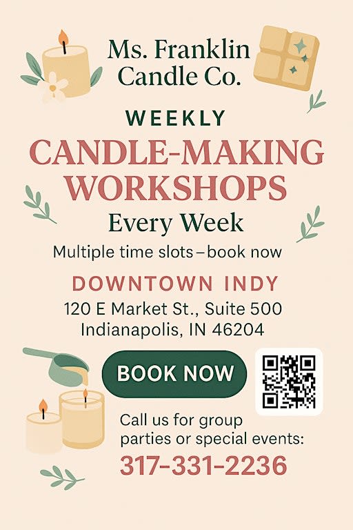 Candle Making Workshop (Weekly Bookings)