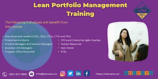 SAFe® 5.1 (LPM) 2Days  online Classroom Training in Saginaw, MI