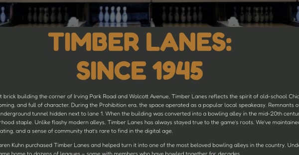 Timber Lanes