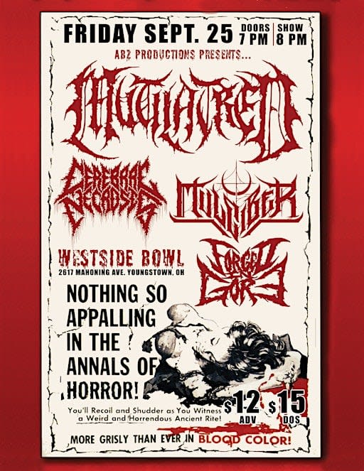 Mutilatred/Mulciber/Cerebral Necrosis/Forged in Gore