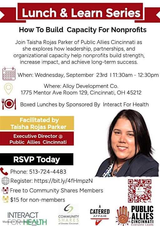 Lunch & Learn Series - "How To Build  Capacity For Nonprofits"