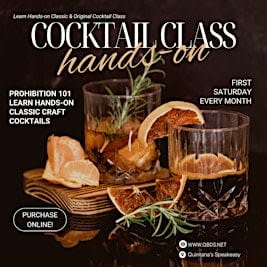 Learn Hands-on Speakeasy Classic & Original Craft Cocktails