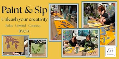 Paint & Sip: Botanical Shadow Painting