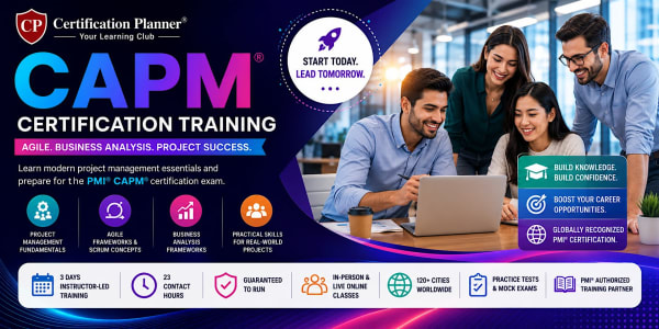 Grand Rapids CAPM Certification | 4-Day Exam Prep Bootcamp with Guarantee