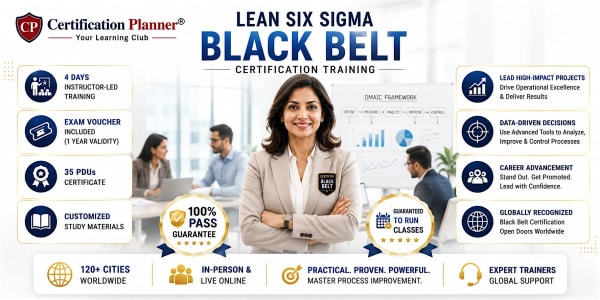 Lean Six Sigma Black Belt Training Grand Rapids | Exam Voucher Included