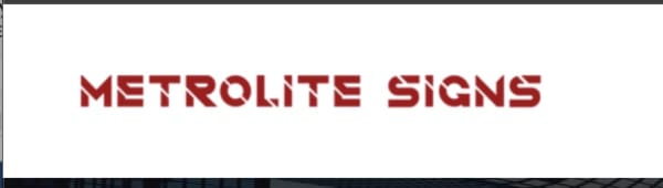 Metrolite Signs