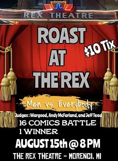 Roast At The Rex - Men vs Everybody - August 15