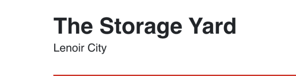 The Storage Yard