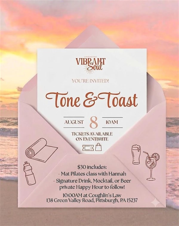 Tone & Toast: Pilates + Cocktails (Summer Sculpt & Sip)