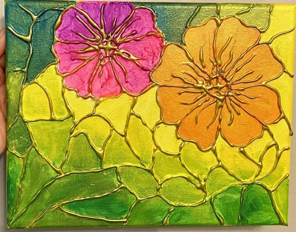 Paint & Sip :  Faux Satin Florals