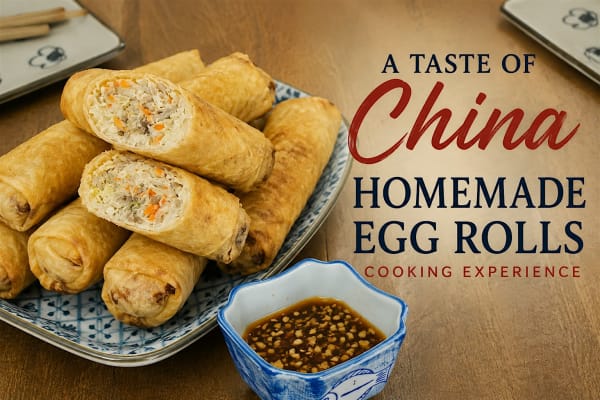 A Taste of China: Homemade Egg Rolls Cooking Experience