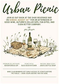Wine Club Picnic @ The Shoe Beverage Bar!
