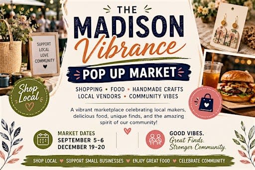 THE MADISON VIBRANCE POP-UP MARKET