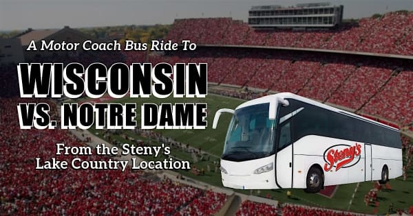Steny's Lake Country Bus to Wisconsin vs Notre Dame