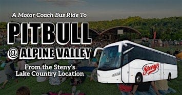 Steny's Lake Country Bus to Pitbull & Lil John @ Alpine Valley