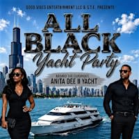 All Black Attire Yacht Party