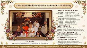 Full Moon Restorative Meditation Retreat & Pet Blessing