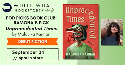 Book Club! Ramona's pick: Unprecedented Times by Malavika Kannan