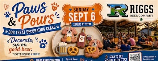 Paws and Pours: Dog Treat Decorating Workshop