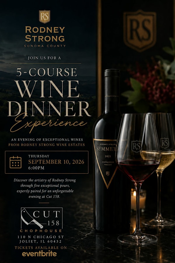 Rodney Strong 5-Course Wine Dinner Experience at Cut 158 Chophouse