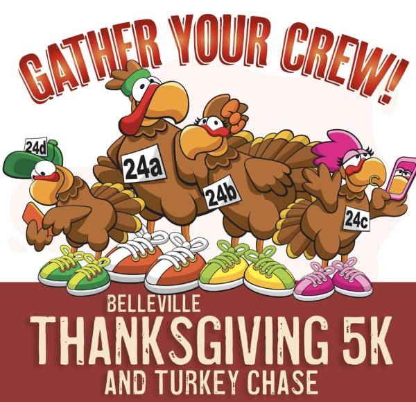 16th Annual Belleville Thanksgiving 5K Race and Turkey Chase
