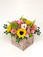 Wooden Box Centerpiece