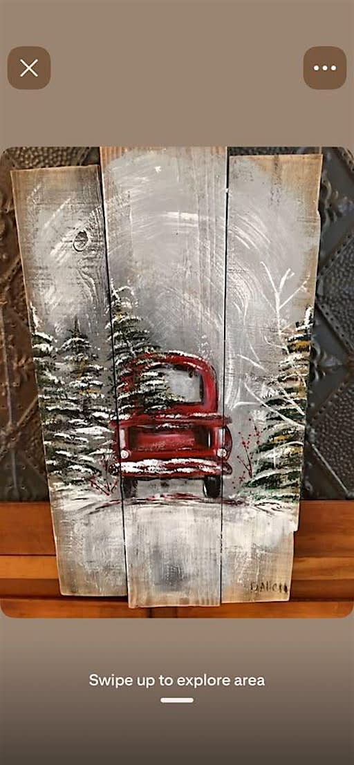 Holiday painting DIY experience w/Karen Fordos!