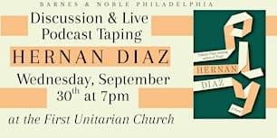 Hernan Diaz celebrates Ply on September 30th at 7pm