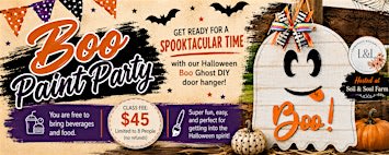 Halloween Boo Ghost DIY Door Hanger