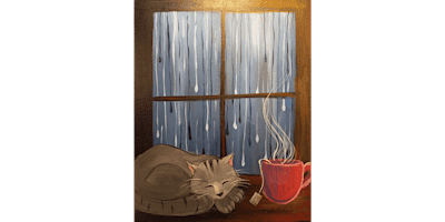 Rainy Day Purr-fection - Paint and Sip in Cincinnati | Classpop!™