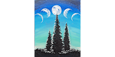 Evergreen Moon Phases - Paint and Sip in Cincinnati | Classpop!™