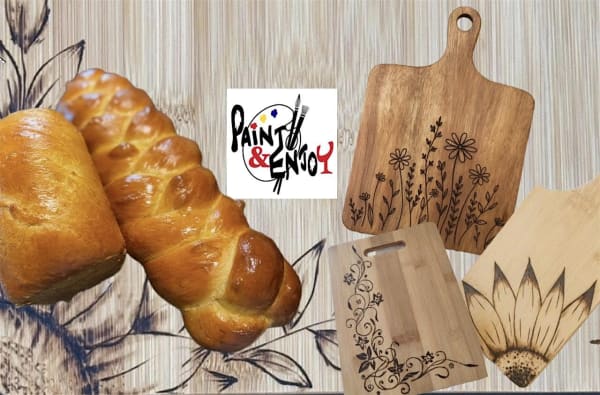 Bread Making and Wood Burned Serving Board at Burning Bridge Tavern