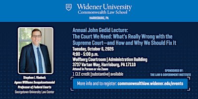 Annual John Gedid Lecture
