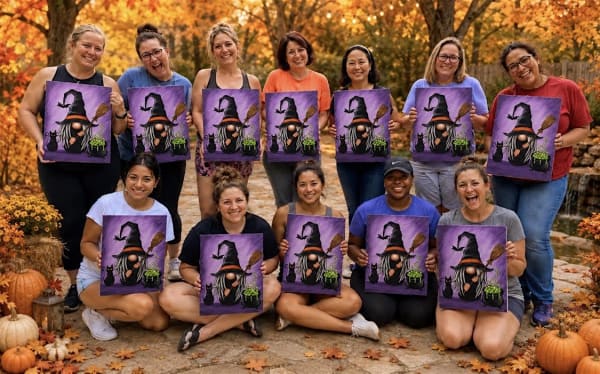 Halloween Paint and Sip and Craft