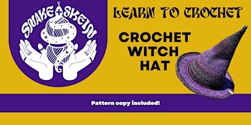 Learn to Crochet: Slouchy Witch Hat