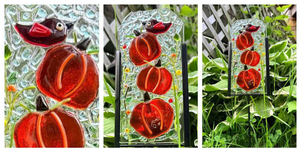 Pumpkin Palooza Fused Glass Garden Stake Workshop - Garden City