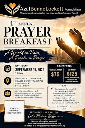 Azal Benne Lockett Foundation 4th Annual Prayer Breakfast