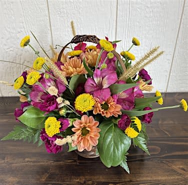 Fall Arrangement in Basket Workshop