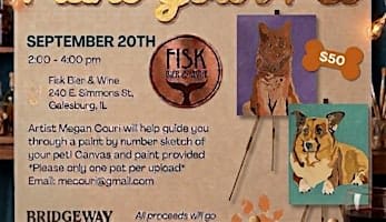 Paint your Pet event benefiting Bridgeway foundation