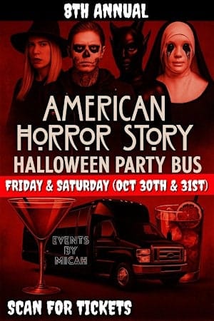 8th Annual American Horror Story Halloween Party Bus