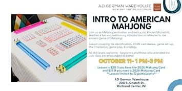 Intro to American Mahjong