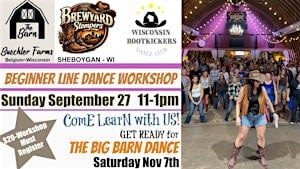 Line Dance Lessons Beginner Workshop/Buechler Barn Belgium/Sunday Sept 27