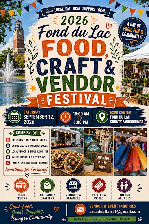 2026 Fond du Lac Food, Craft & Vendor Festival