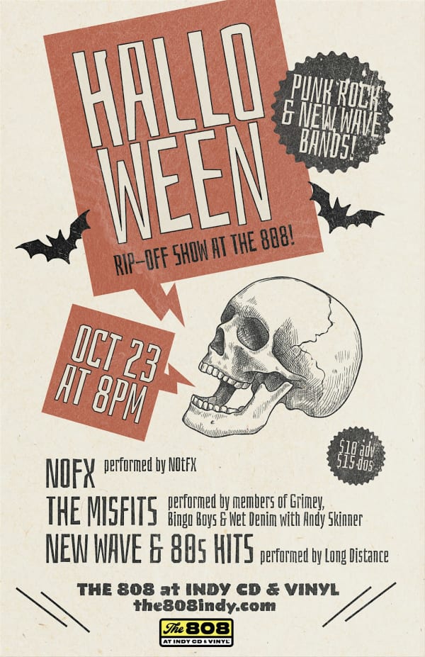 Halloween Punk Rock / New Wave Rip-Off Show at The 808