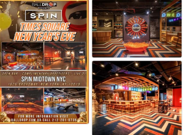 Spin NYC Times Square New Years Eve