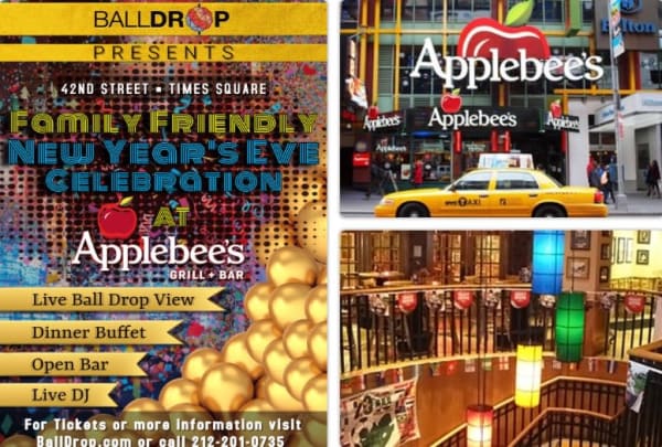 Applebee's Times Square New Years Eve