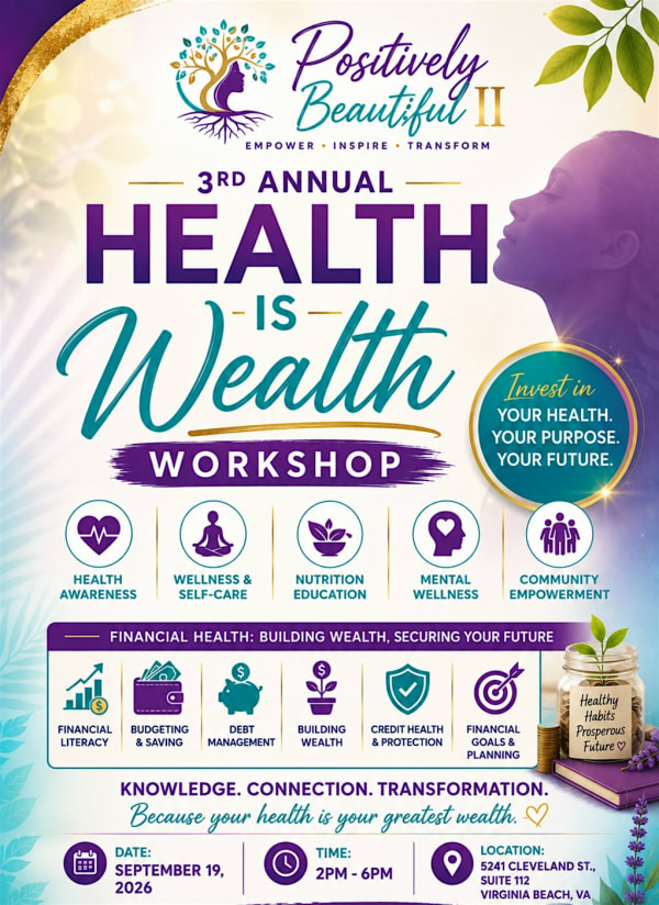 Free Community Event: 3rd Annual Health is Wealth