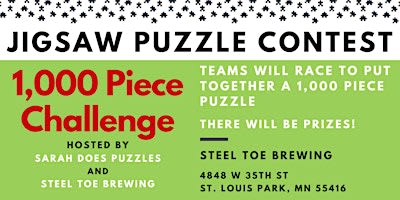 Team CHALLENGE Jigsaw Puzzle Contest at Steel Toe Brewing - October 2026