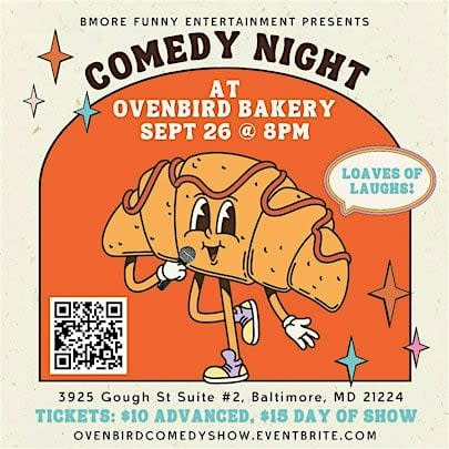 Comedy Night At Ovenbird! Presented By Bmore Funny Entertainment