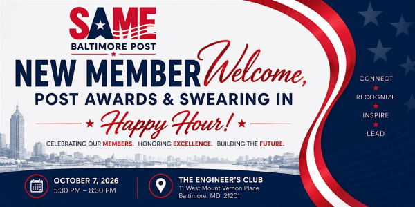 New Member Welcome, Post Awards, and Swearing In Happy Hour
